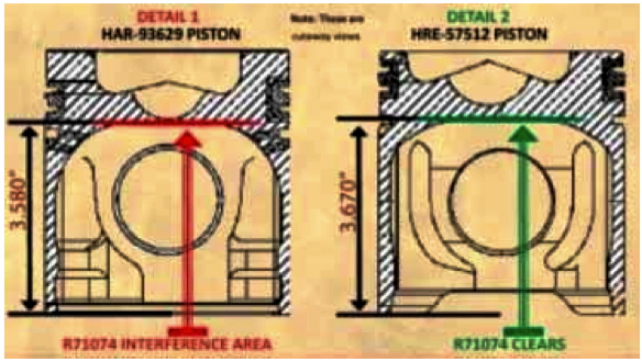 Rod-to-Piston Interference in Early 466T John Deere Model 4440 Engines